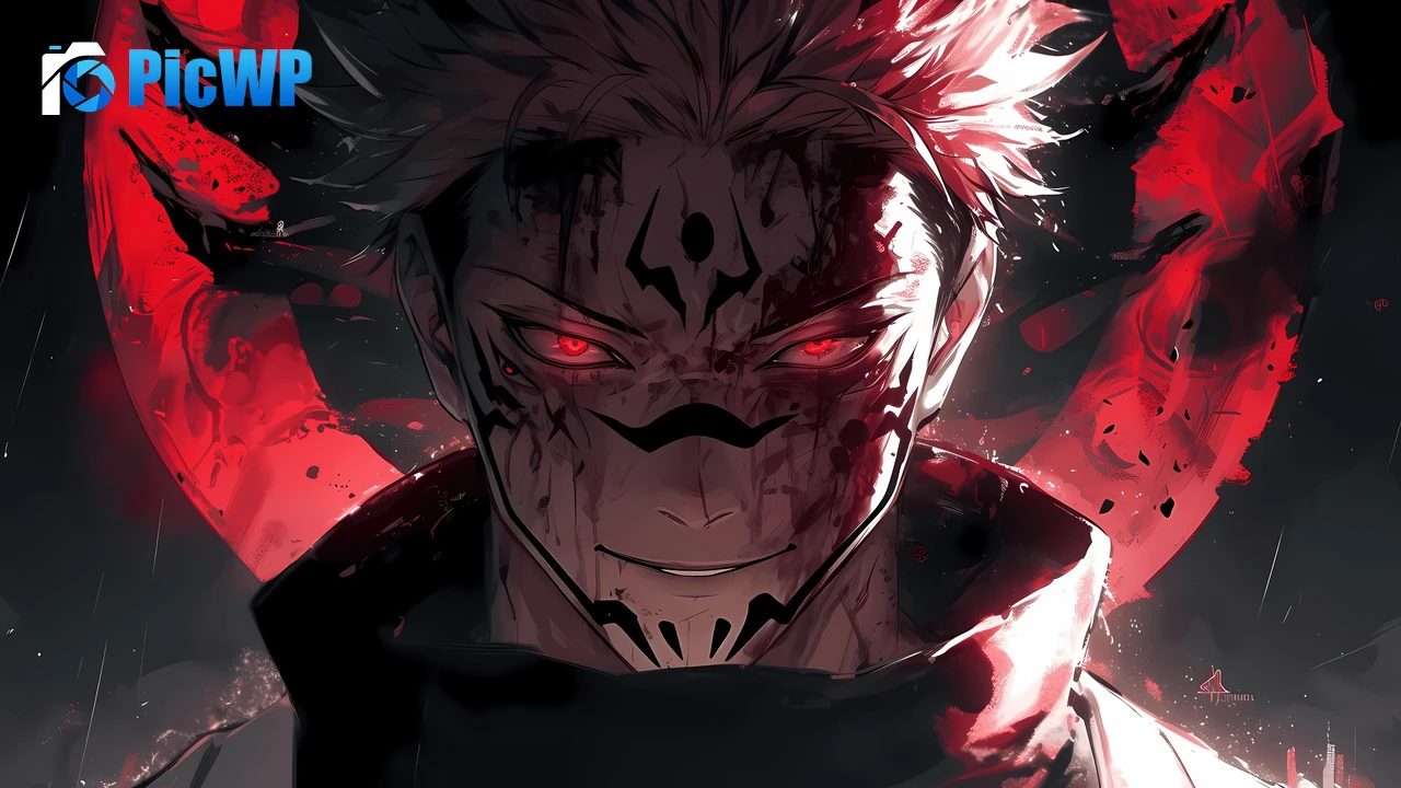 Sukuna AI art 4K PC Wallpaper