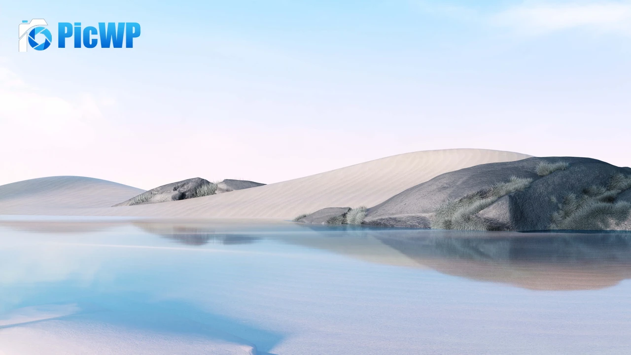 Desert Lake 4K PC Wallpaper