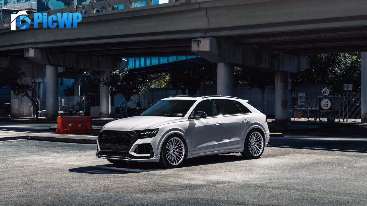 Audi RS Q8 White cars 4K PC Wallpaper