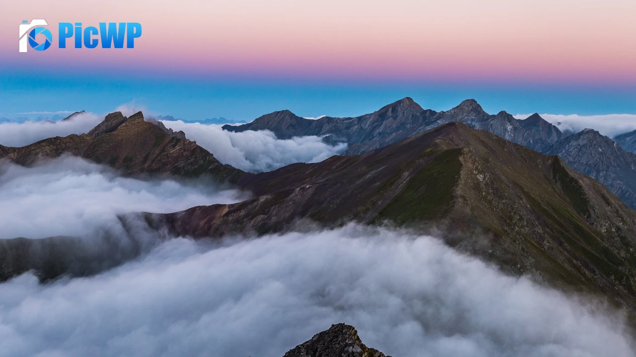 Mountain range Sunrise 4K PC Wallpaper