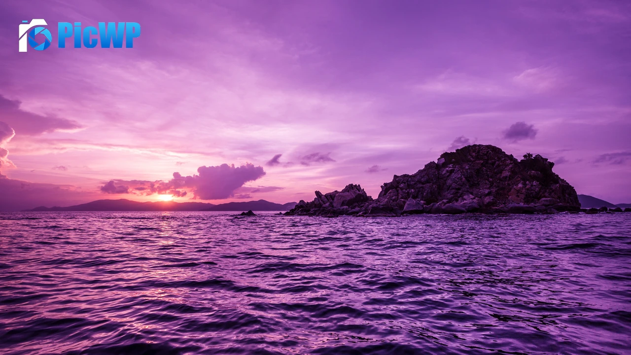British Virgin Islands Purple sky 4K PC Wallpaper