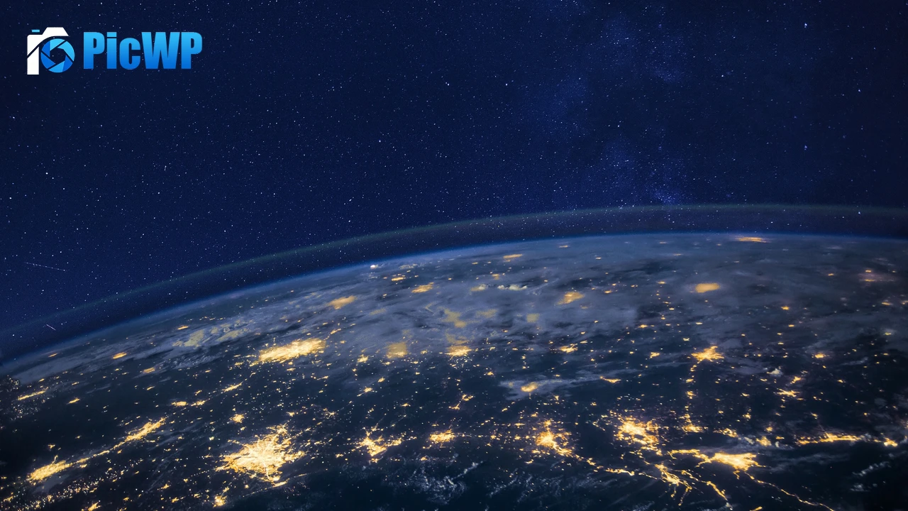 Earth Starry sky 4K PC Wallpaper