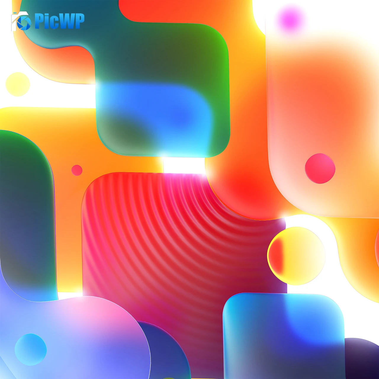 Shapes Colorful gradients 4K Fold Wallpaper