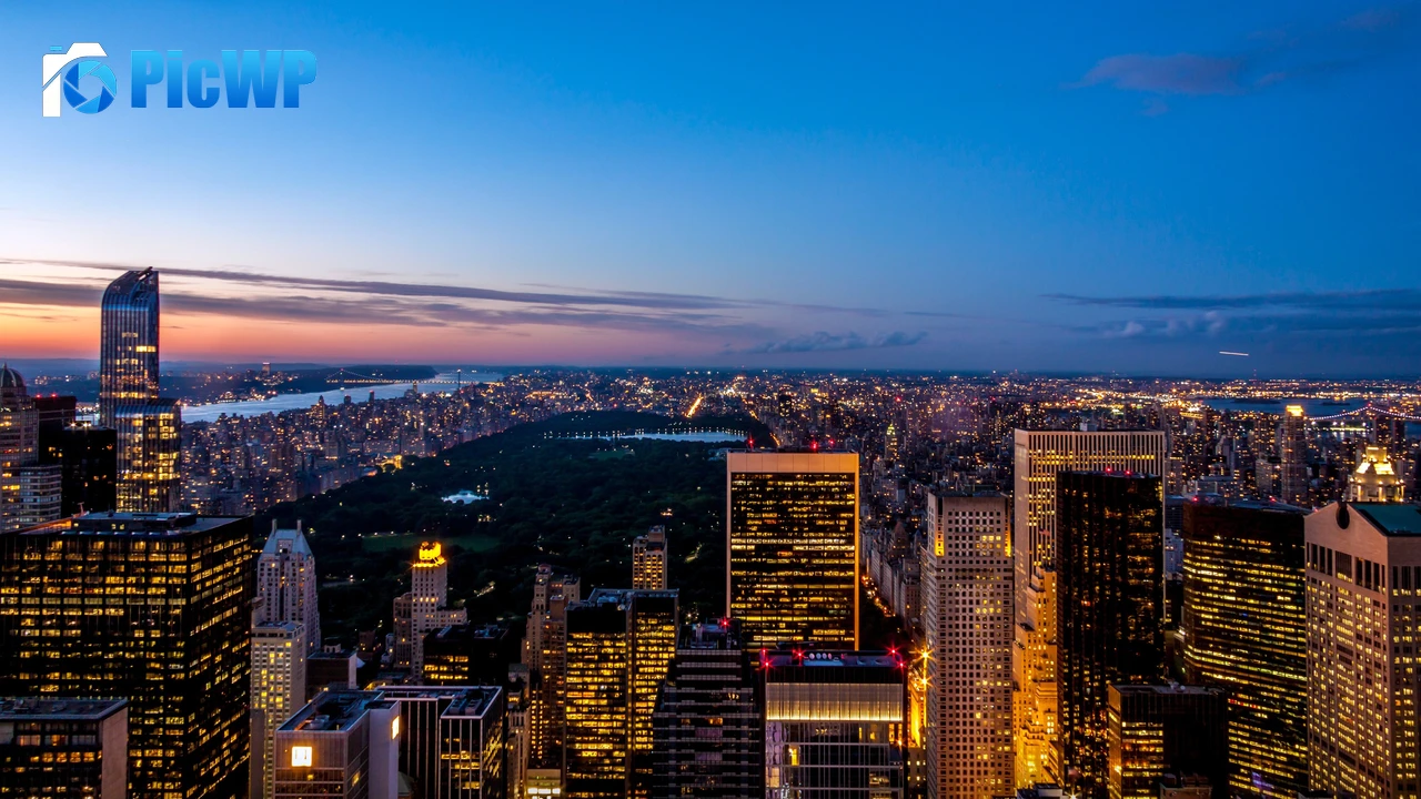 New York City Dusk 4K PC Wallpaper