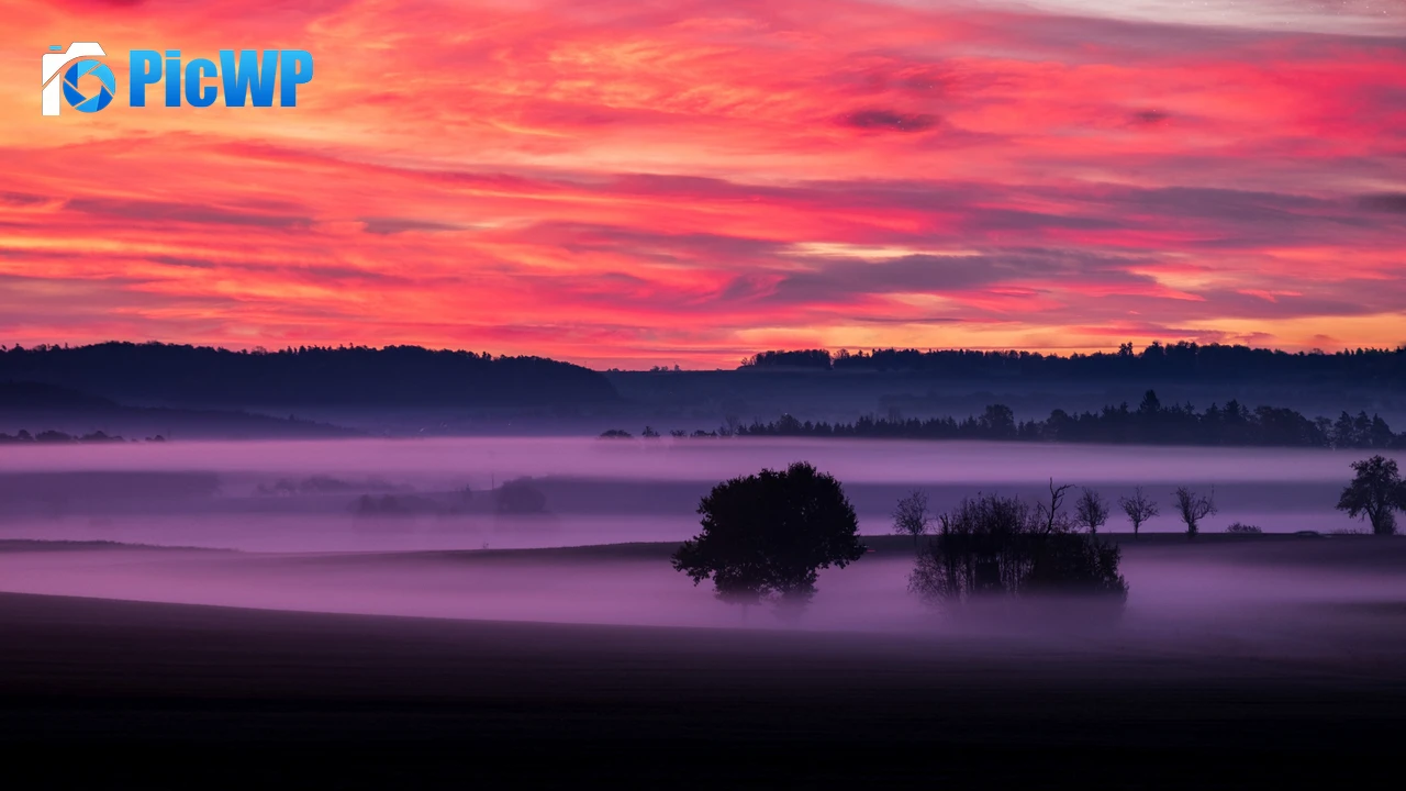 Orange sky Sunset 4K PC Wallpaper