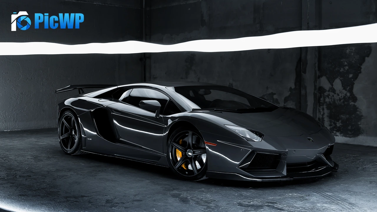 Lamborghini Aventador Grey 4K PC Wallpaper