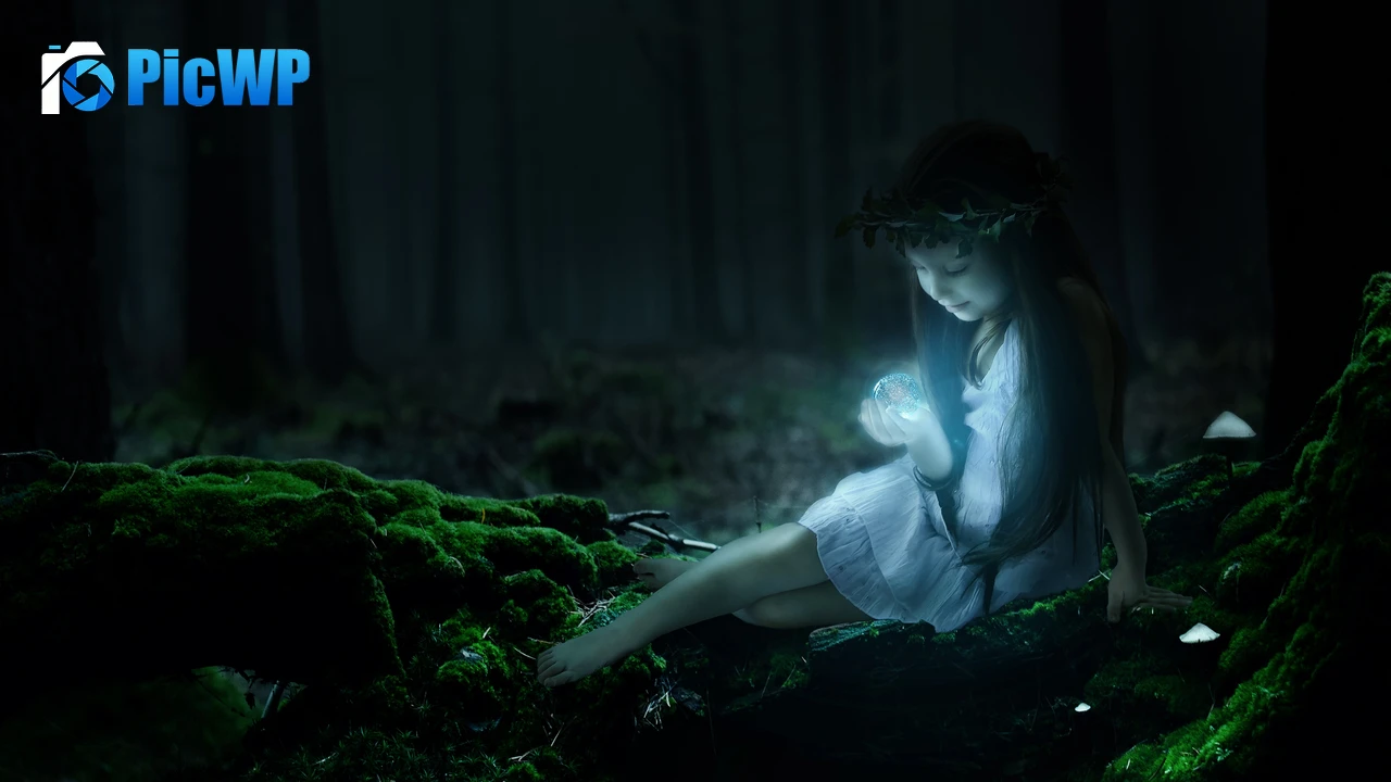 Cute Girl Enchanted 4K PC Wallpaper