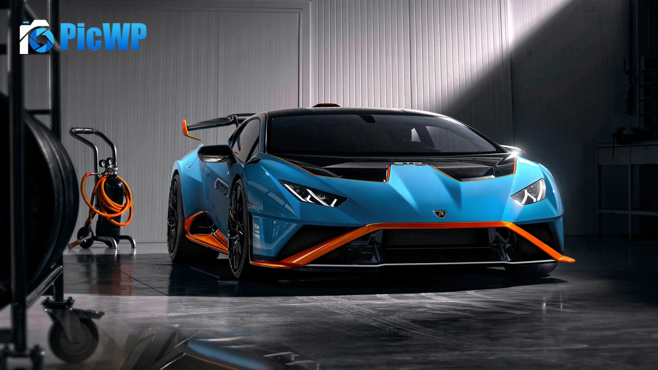 Lamborghini Huracán STO Studio 4K PC Wallpaper