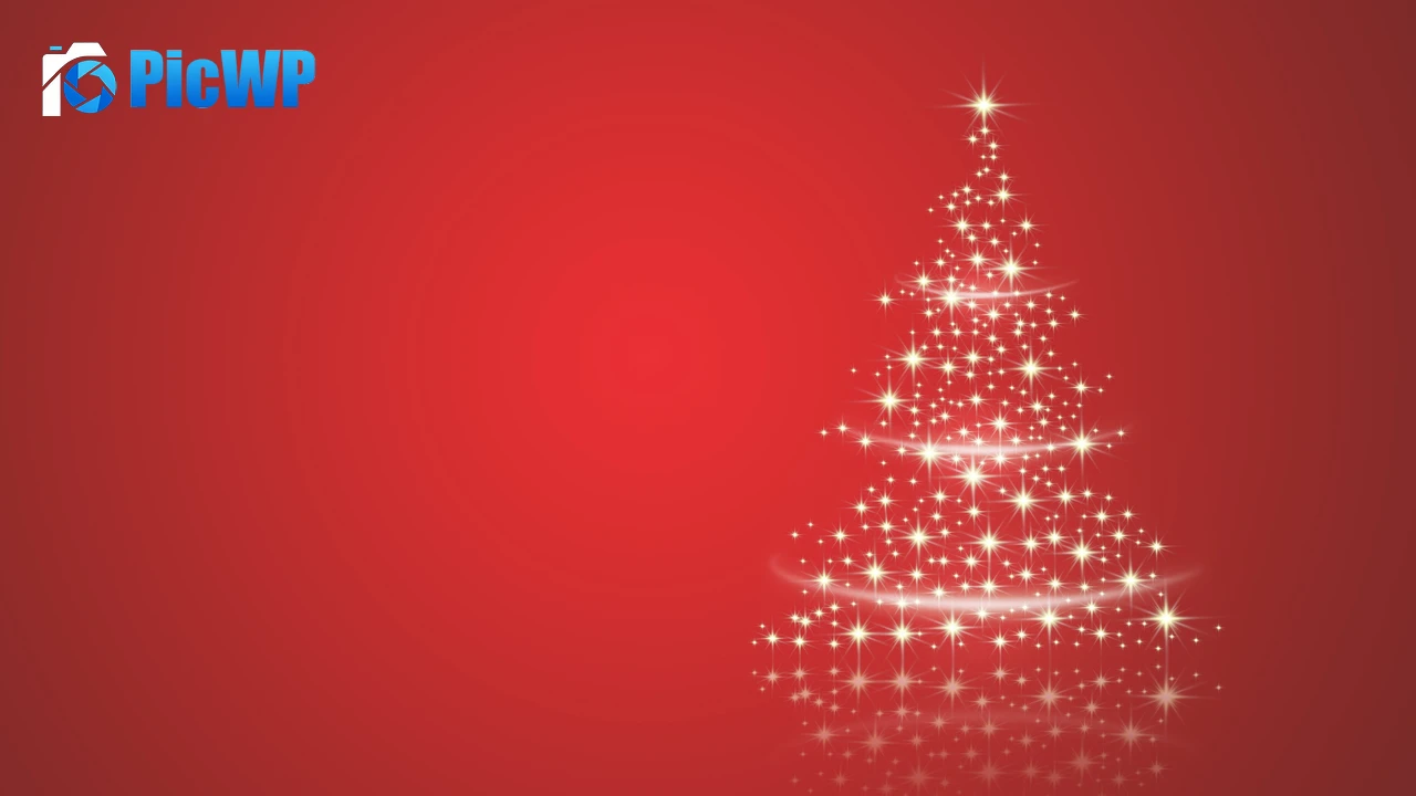 Christmas tree Sparkles 4K PC Wallpaper