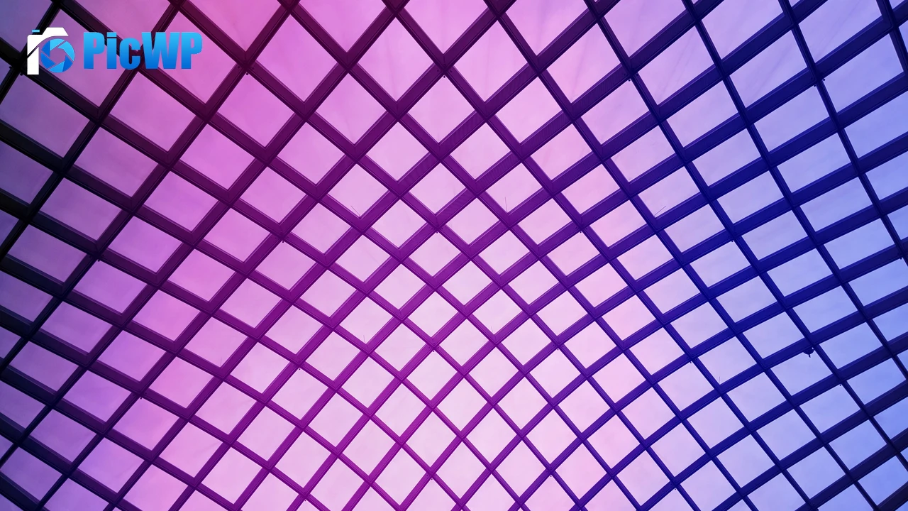 Mesh Illustration Atrium 4K PC Wallpaper