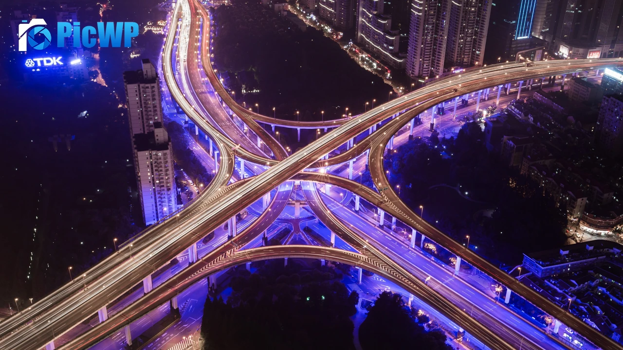 Interchange Roads 4K PC Wallpaper