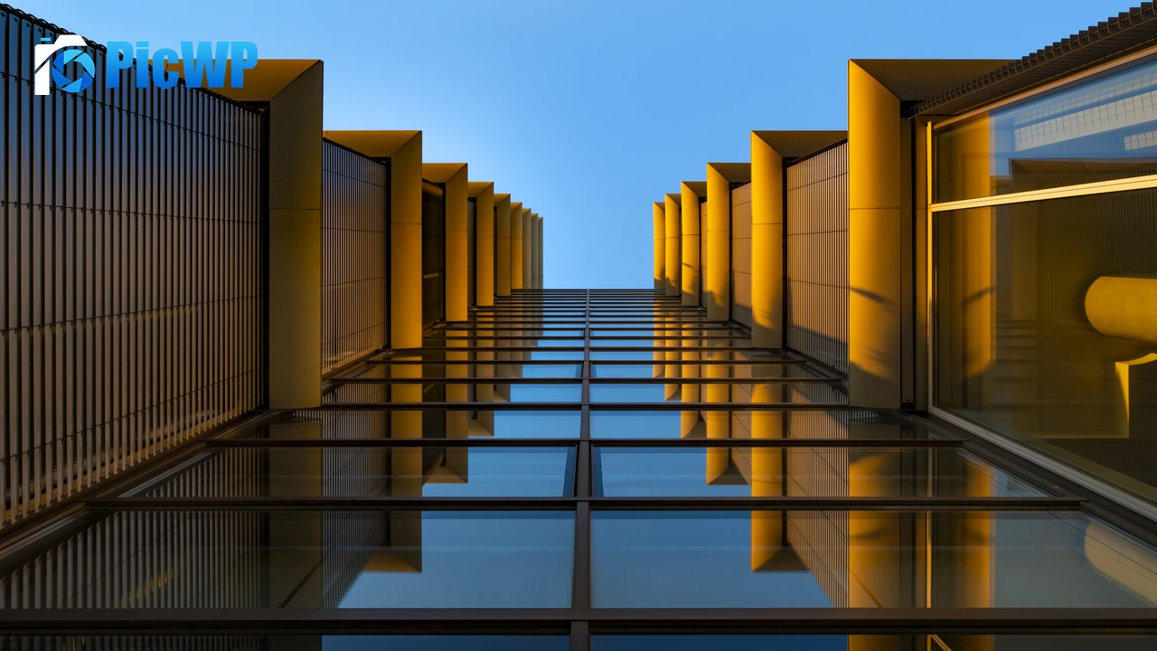 Modern architecture Look up 4K PC Wallpaper