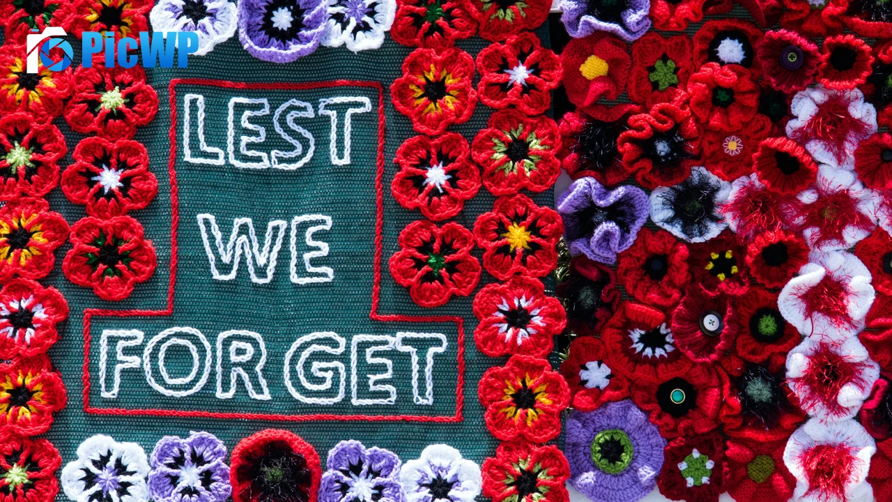 Lest We Forget Woolen Flowers 4K PC Wallpaper