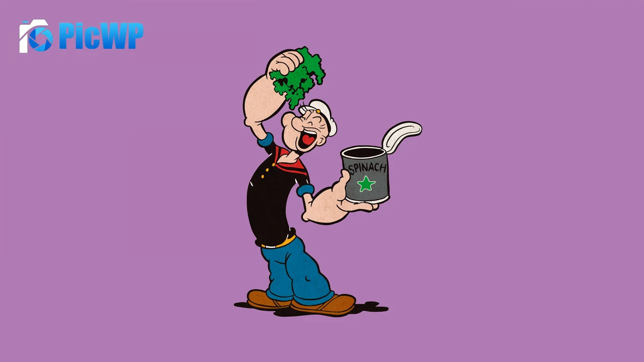 Popeye Spinach 4K PC Wallpaper