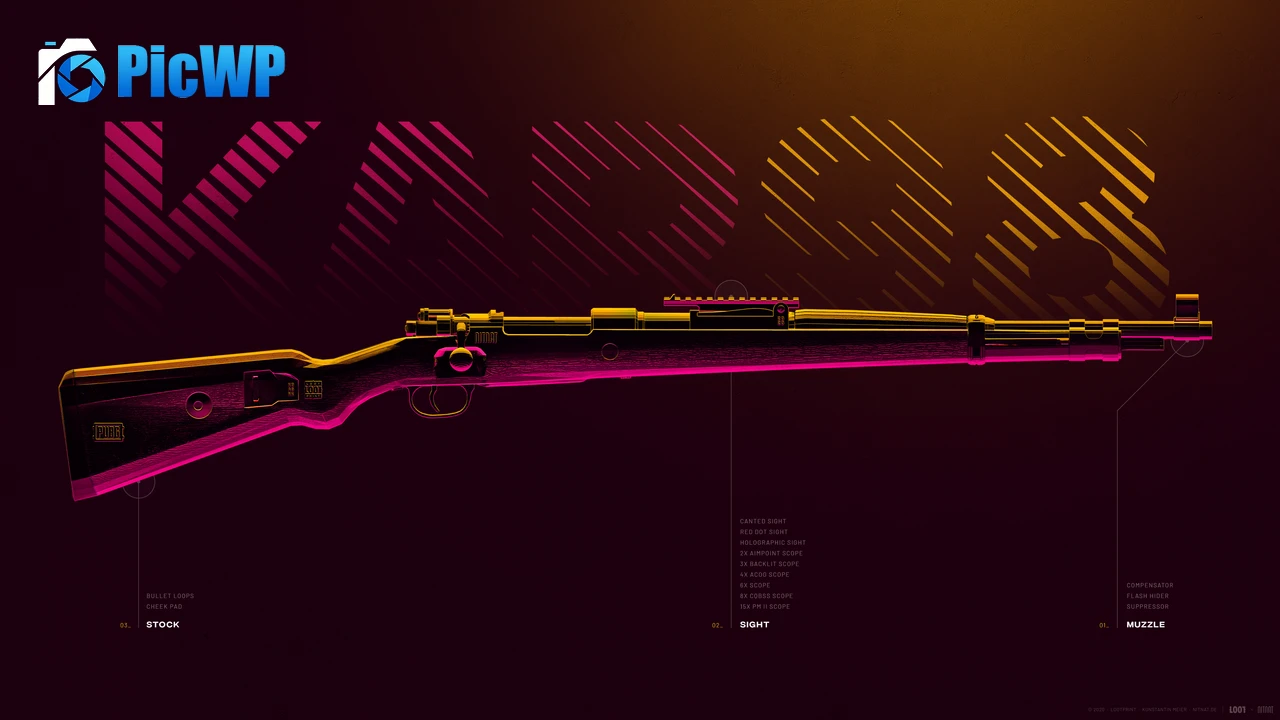 Kar98 Sniper rifle 4K PC Wallpaper