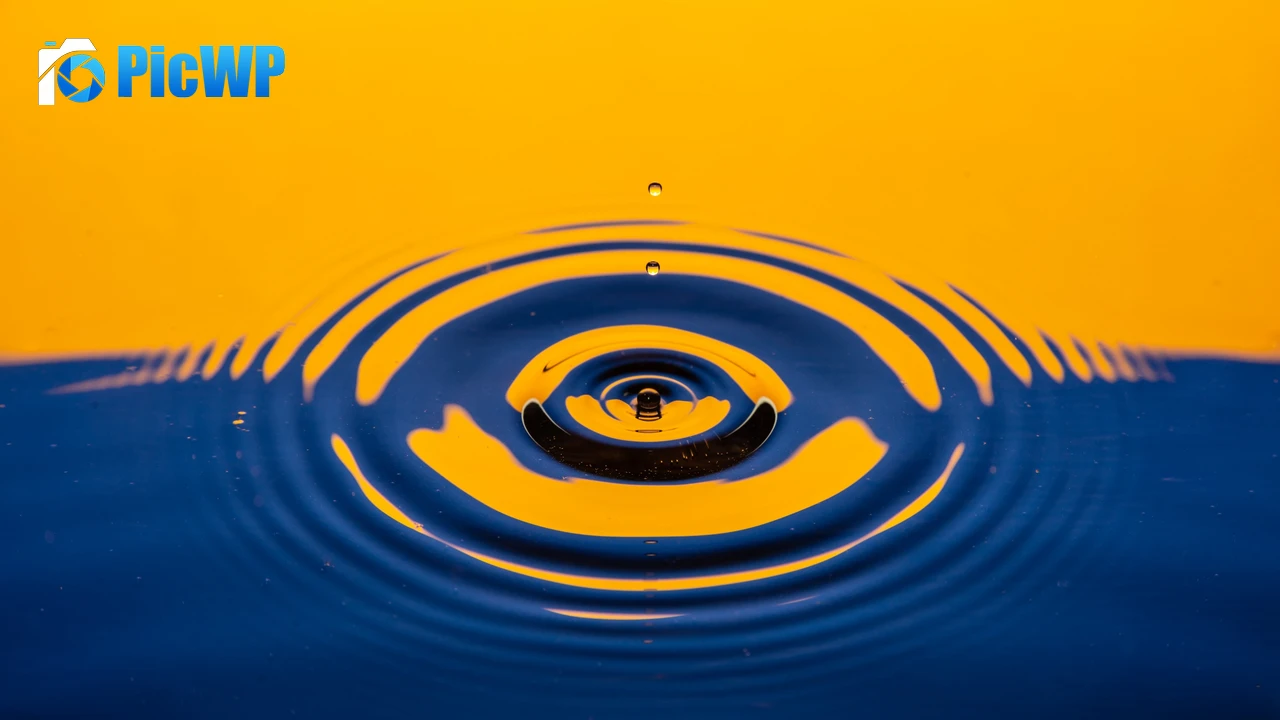 Water drop Ripple 4K PC Wallpaper