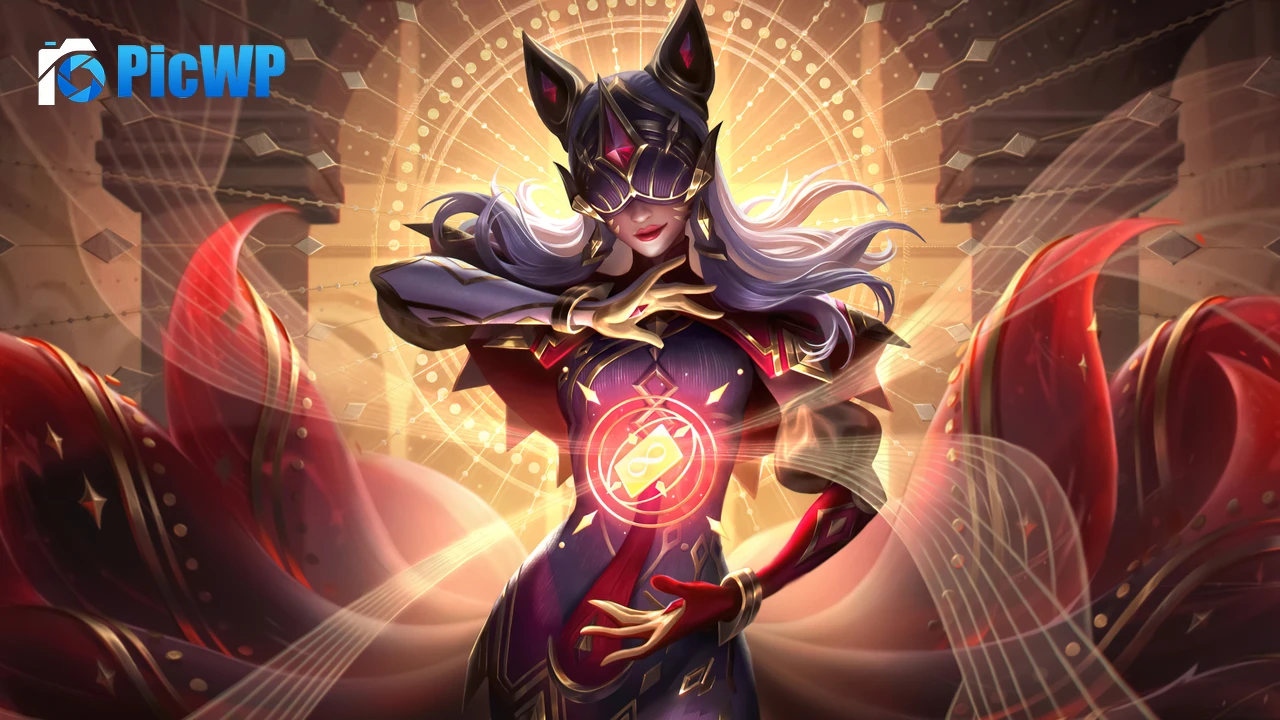 Arcana Ahri League of Legends 4K PC Wallpaper