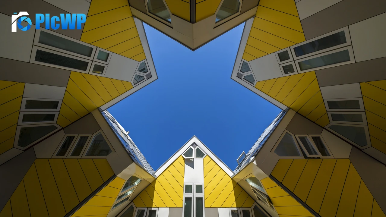 Cube Buildings Rotterdam 4K PC Wallpaper