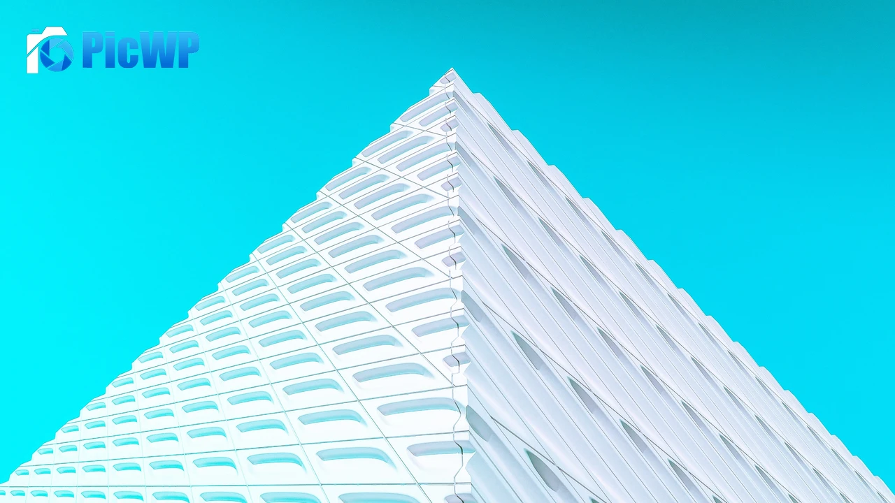 White Pyramid Illustration 4K PC Wallpaper
