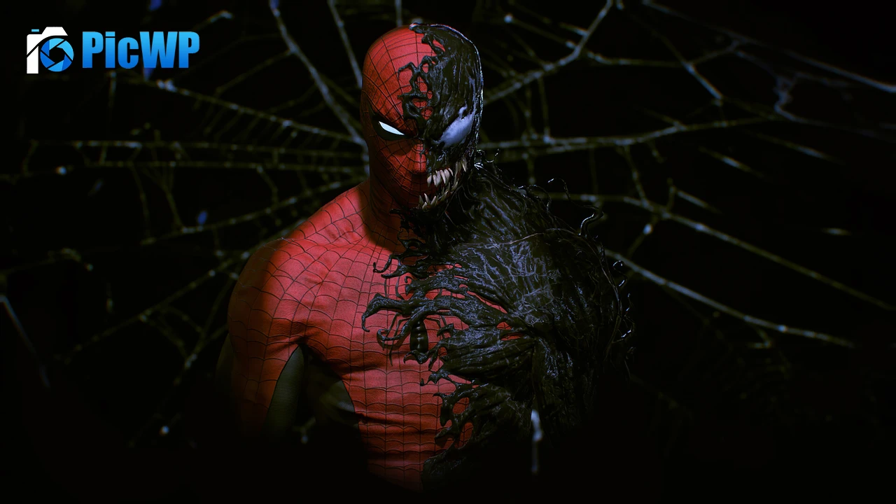Spider-Man and Venom Artwork 4K PC Wallpaper