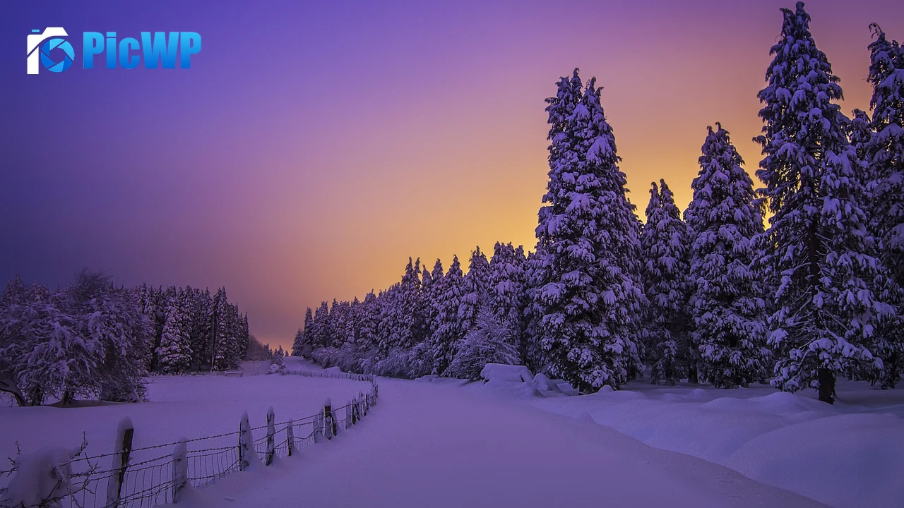 Landscape Purple sky 4K PC Wallpaper