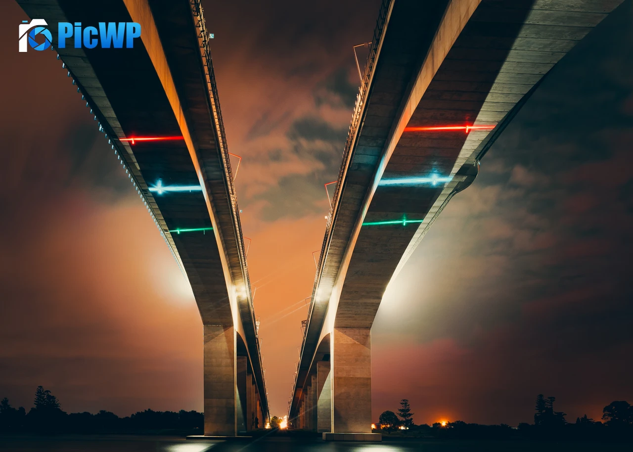 Two Bridges Low Angle Photography 4K PC Wallpaper