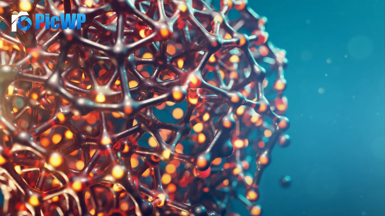 Molecular 3D model 4K PC Wallpaper
