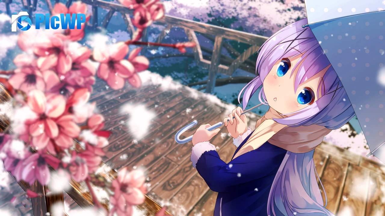 Chino Kafuu Anime girl 4K PC Wallpaper