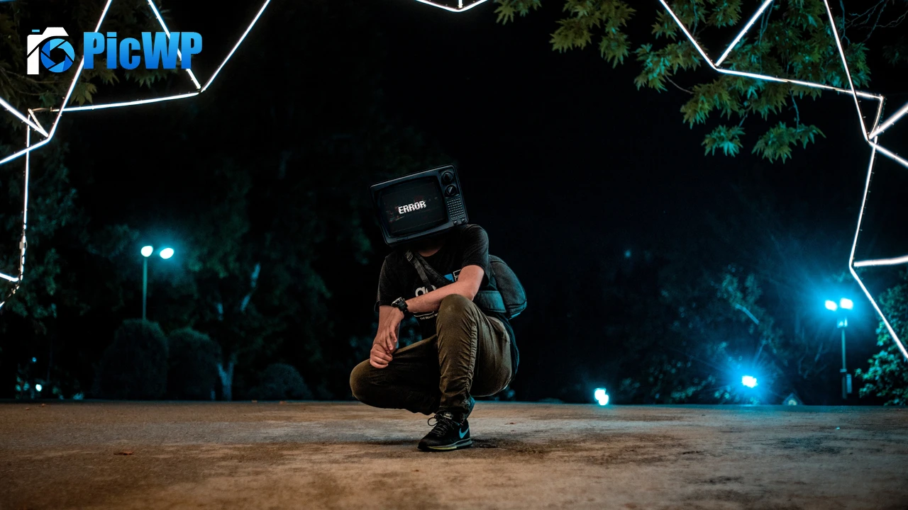 Man Error 4K PC Wallpaper