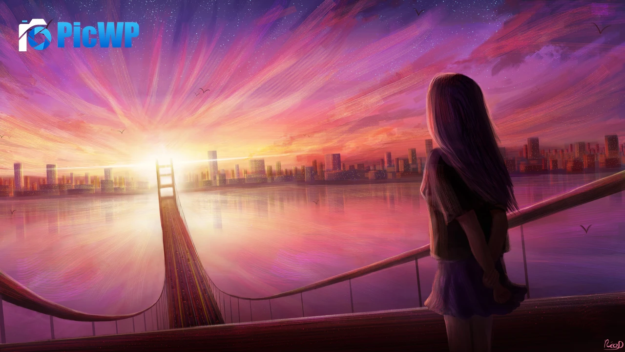 Girl Illustration 4K PC Wallpaper