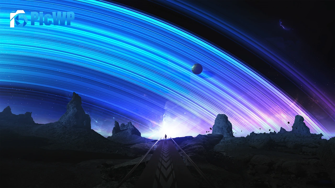 Trails Planets 4K PC Wallpaper