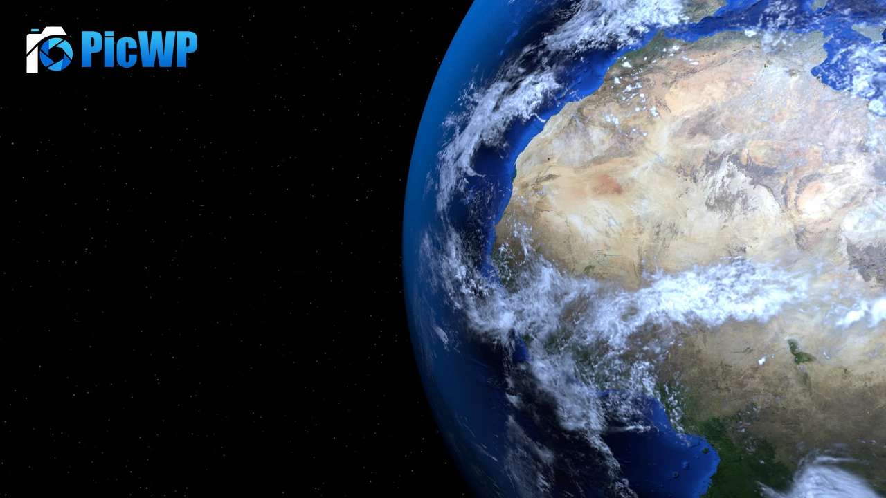 Earth Black background 4K PC Wallpaper