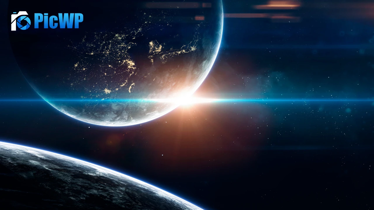 Earth Sun 4K PC Wallpaper