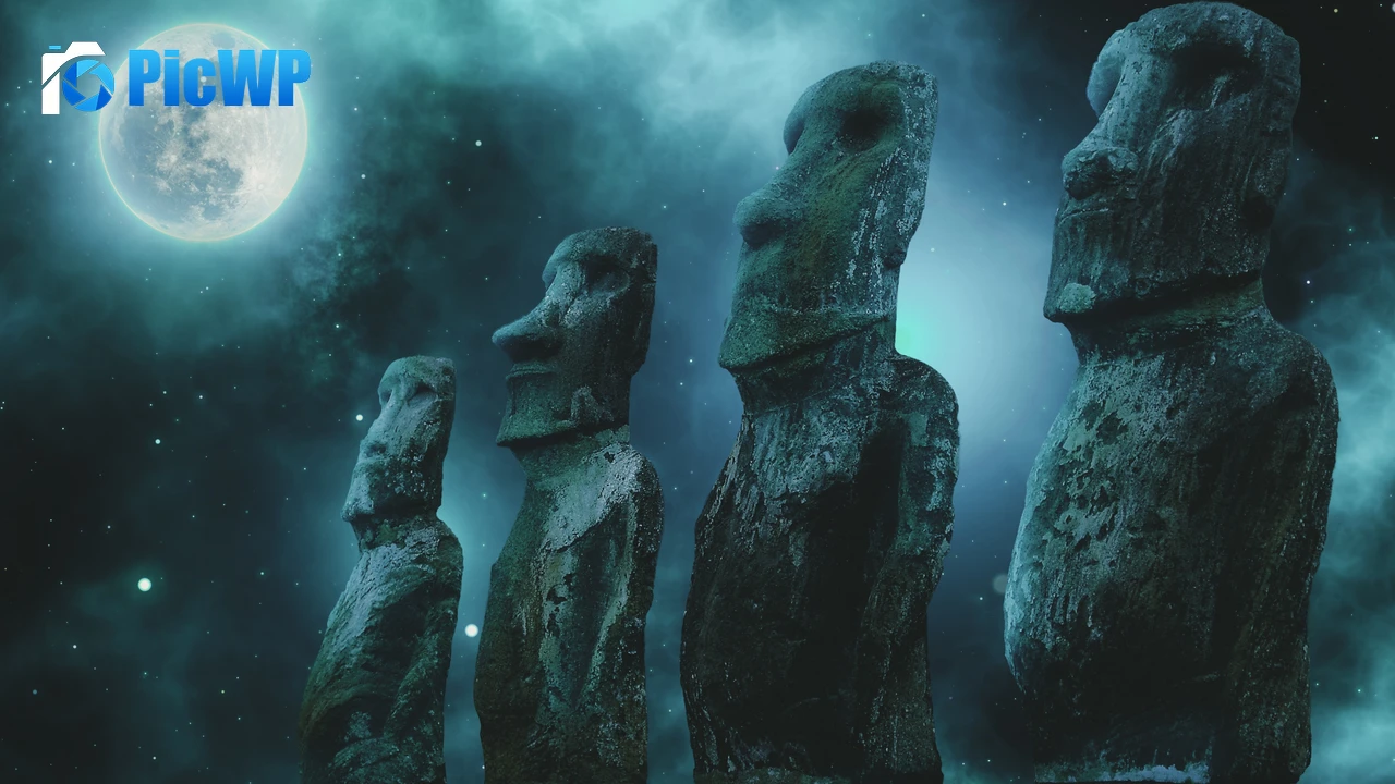 Moai statues Easter Island 4K PC Wallpaper
