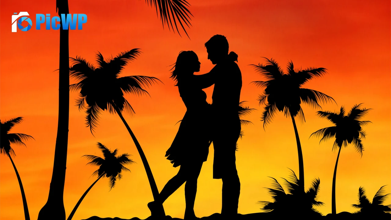 Couple Palm trees 4K PC Wallpaper