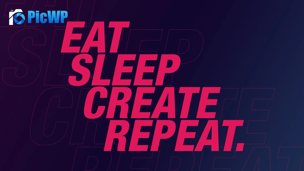 Eat Sleep 3K PC Wallpaper