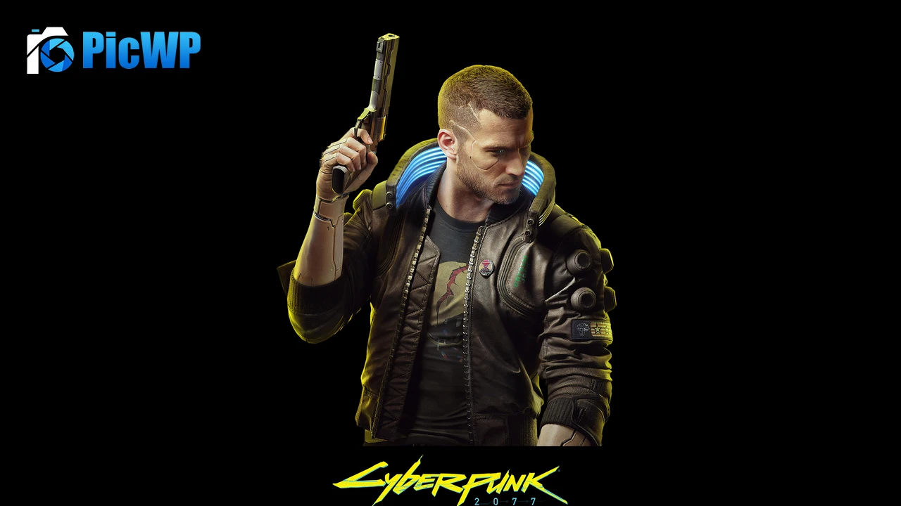 Cyberpunk 2077 Black background 4K PC Wallpaper