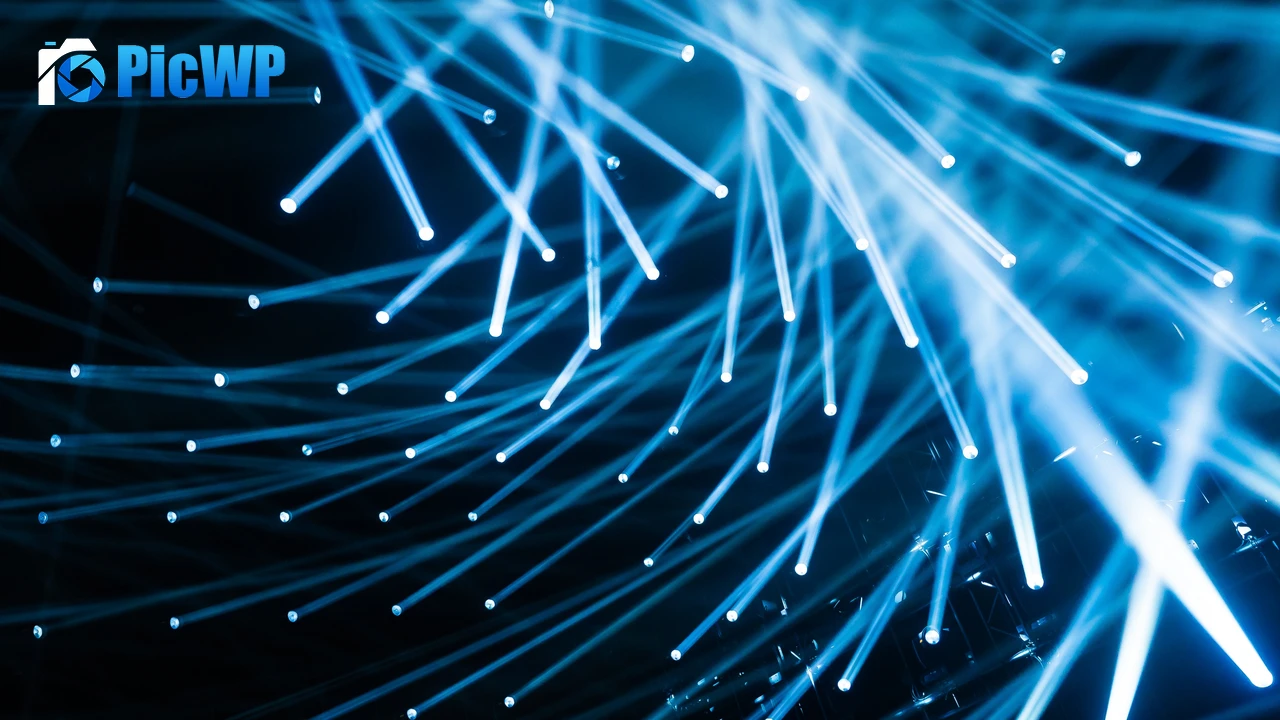 Spot lights Blue 4K PC Wallpaper