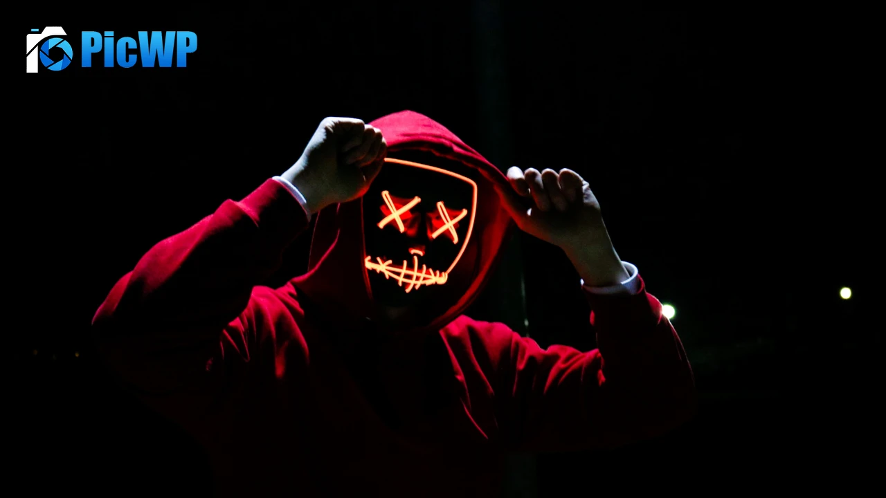 LED mask 4K PC Wallpaper