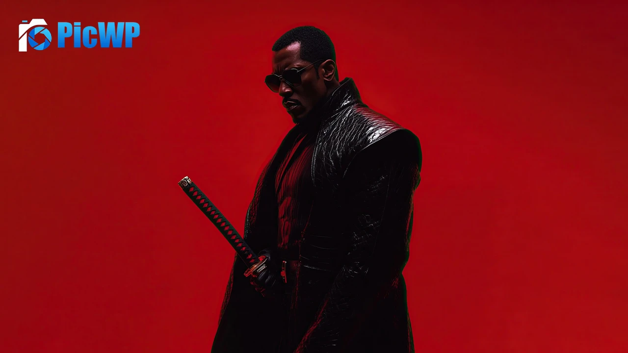 Blade Red background 4K PC Wallpaper