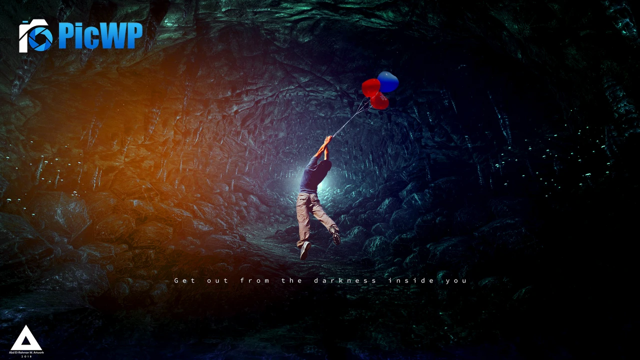 Get out from the Darkness Inside You Popular quotes 4K PC Wallpaper
