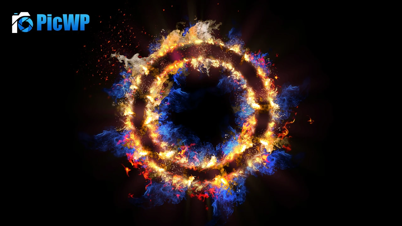 Fire ring Energy 4K PC Wallpaper