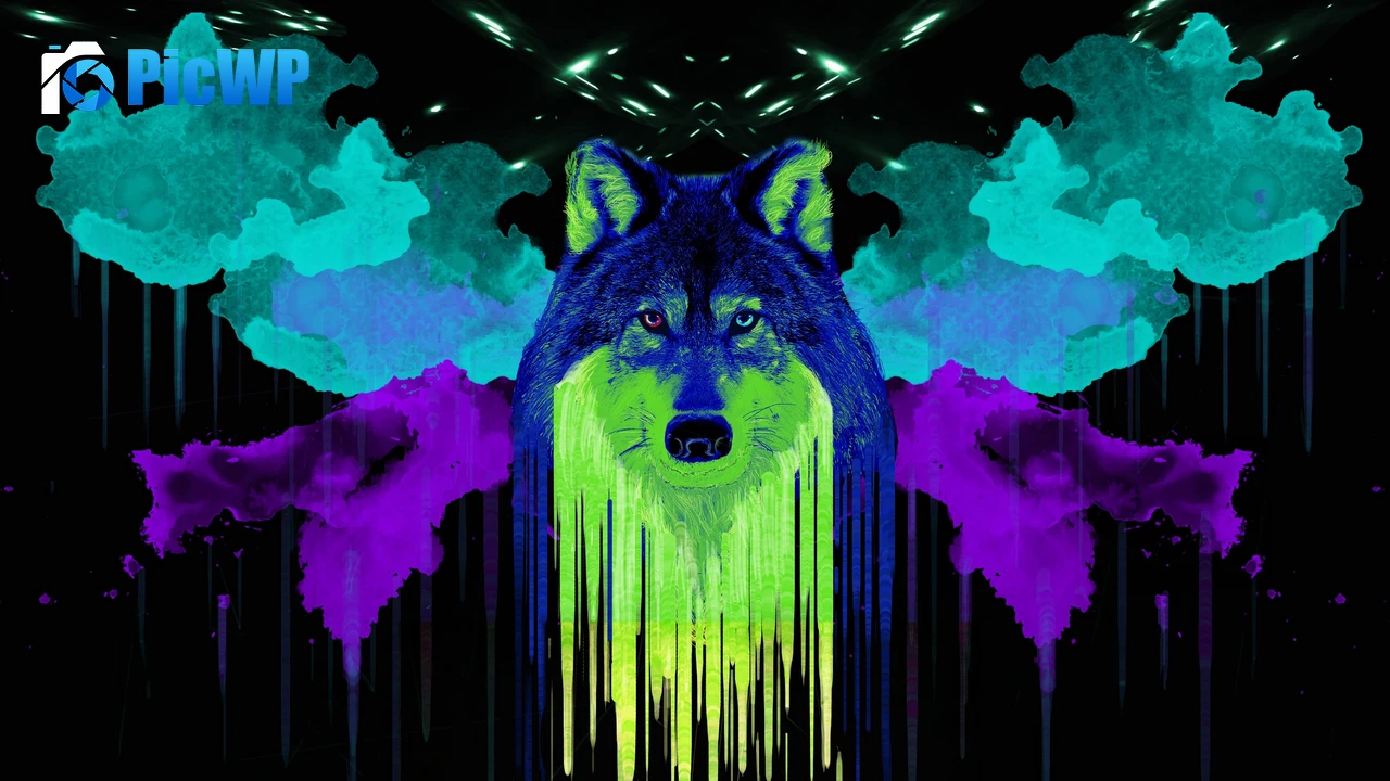 Wolf Artwork 4K PC Wallpaper