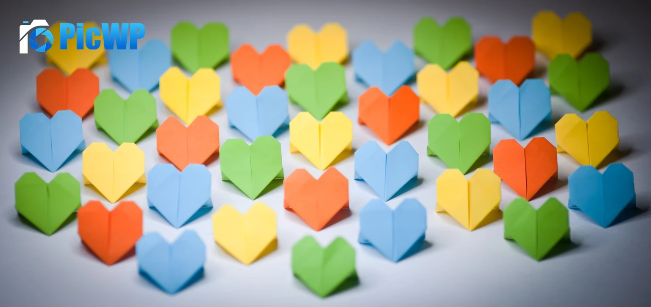Love hearts Paper crafts 5K Wide Wallpaper