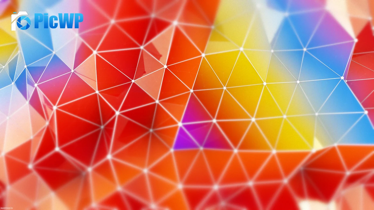 Colorful Triangles 4K PC Wallpaper