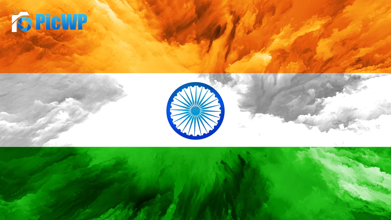 Tricolour Flag Indian Flag 4K PC Wallpaper