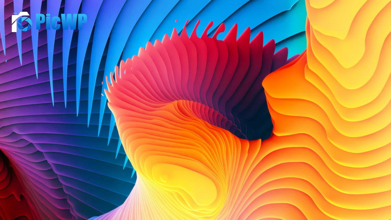 Spiral Spectrum 3K PC Wallpaper