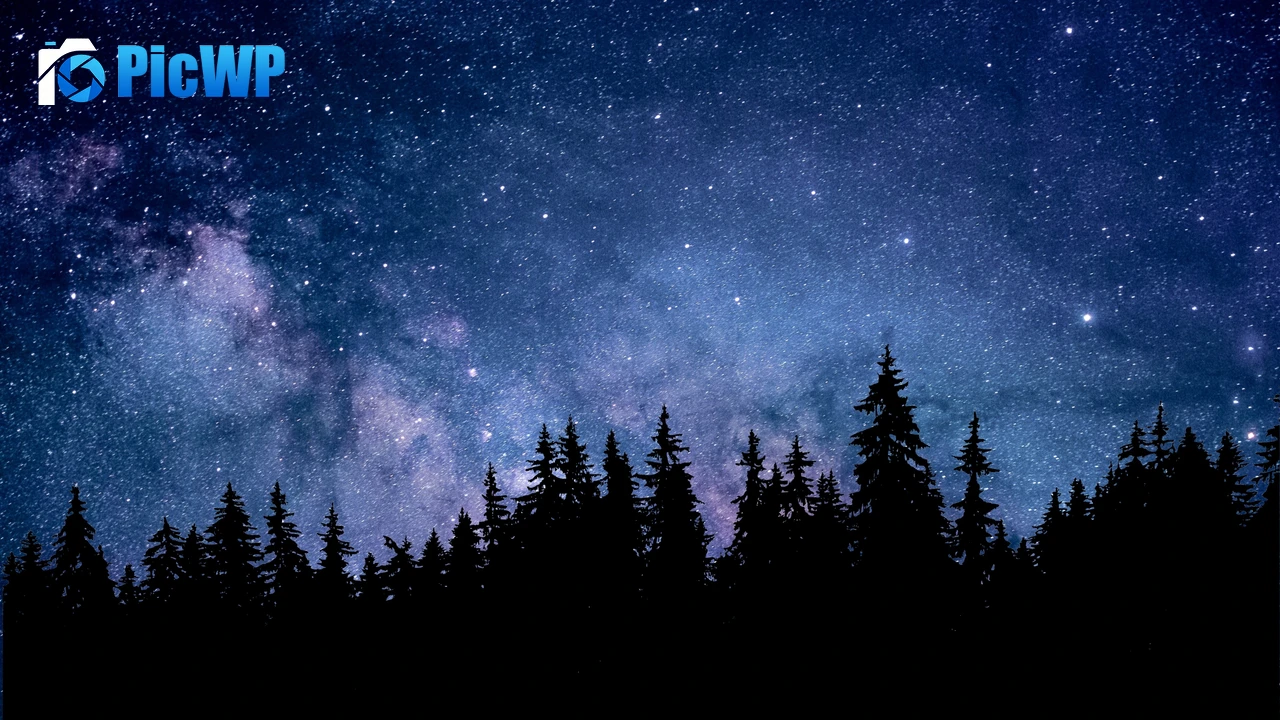Night Starry sky 4K PC Wallpaper