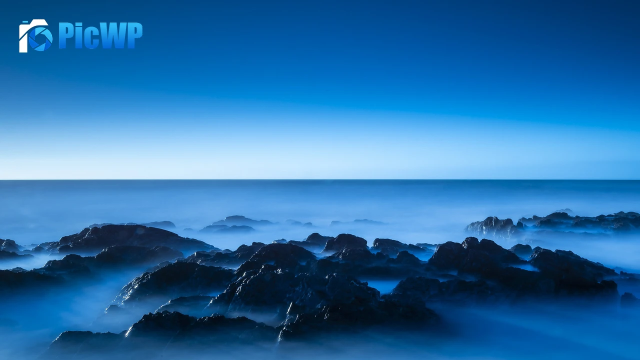Seascape Blue 4K PC Wallpaper