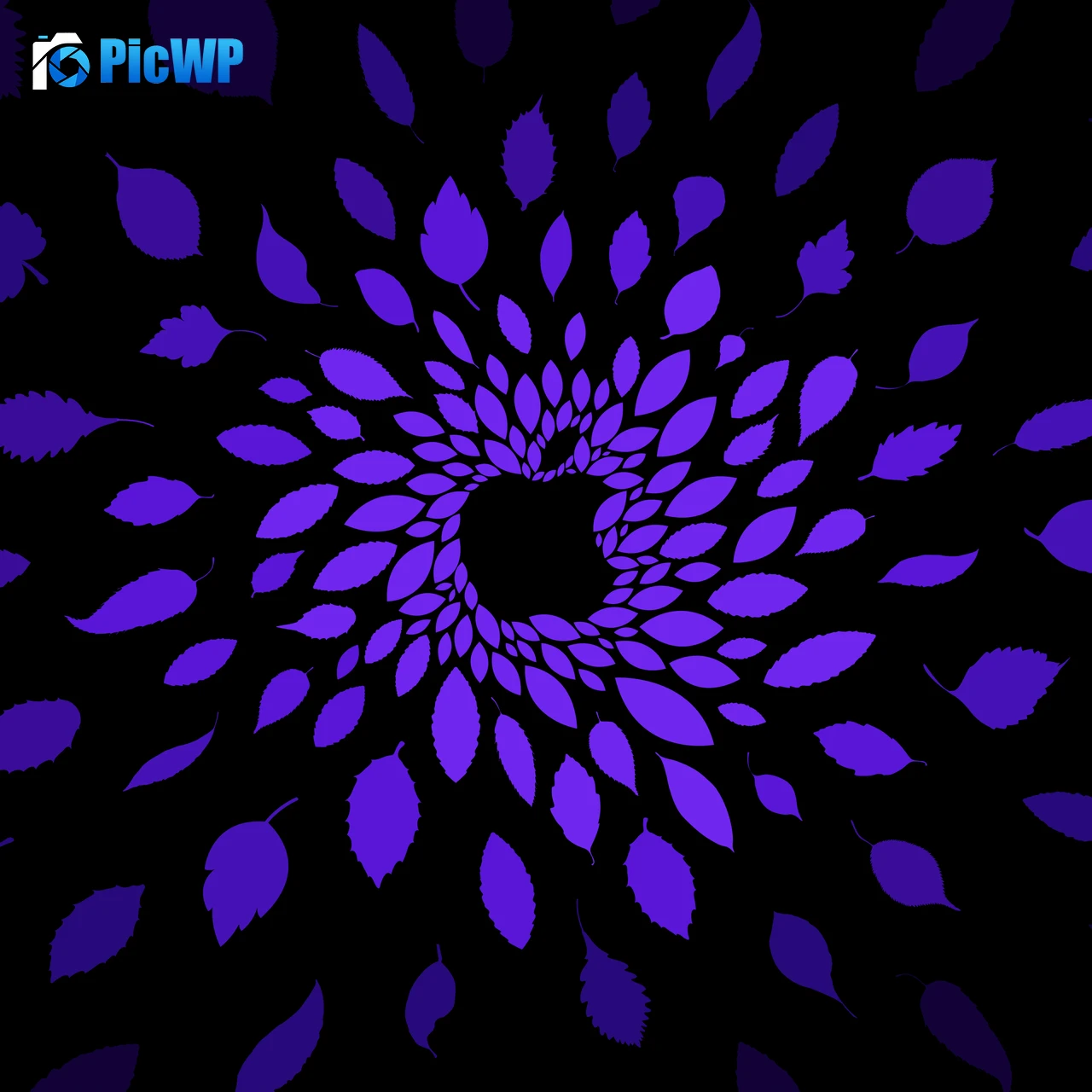 Apple logo Violet 3K Fold Wallpaper